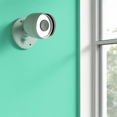 Fargo vivint camera facing a window